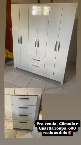 Guarda roupa e cômoda