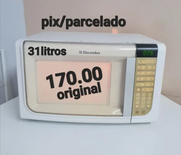 Microondas Electrolux 31litros Ótimo Estado valor 170.00 ac pix ou parcelo