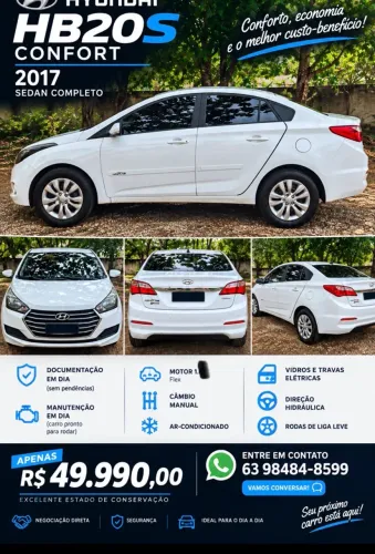 Hyundai HB20S C.plus/c.style1.0 Flex 12V Mec. 4P 2017