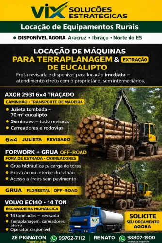 Locação de máquinas pesadas