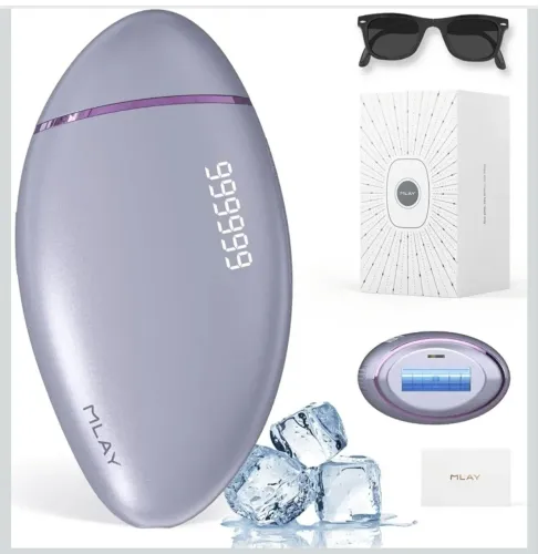 Depilador a Laser IPL MLAY T21D com Resfriamento, 999.999, ANVISA, Bivolt
