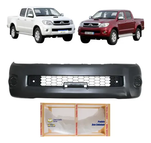 Parachoque Dianteiro Toyota Hilux 2009 2010 2011 Novo Preto