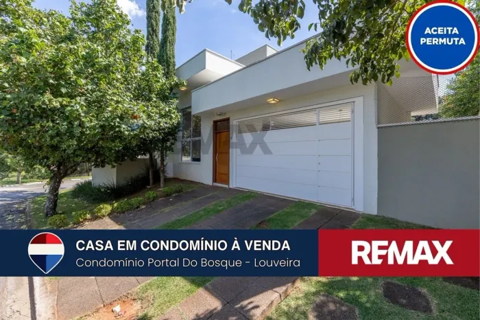 Casa térrea à venda no Condomínio Portal do Bosque - Louveira - 3 suites