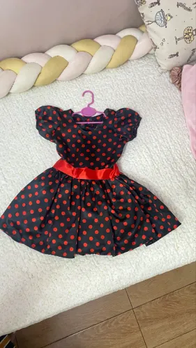 Fantasia infantil vestido de festa anos 60/70