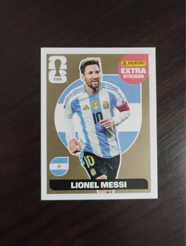 Figurinha rara Lionel Messi