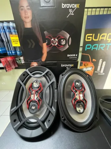 Par Alto Falantes 6x9 Bravox 140w rms quadriaxial novos com garantia