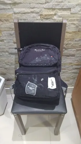 Mochila Monokuro Boo Original San-X - Coleção Vintage Anos 2000 Rara grande<br>