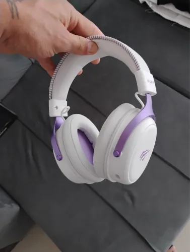 Headset Gamer Havit H2015Y / Suporte Fone de Ouvido RGB