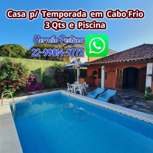 Alugo Casa p/ Temporada em Cabo Frio 