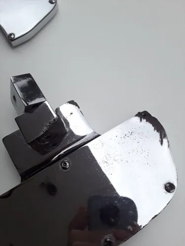 Par de Plataformas Pedaleiras Moto Custom em Aço Cromado