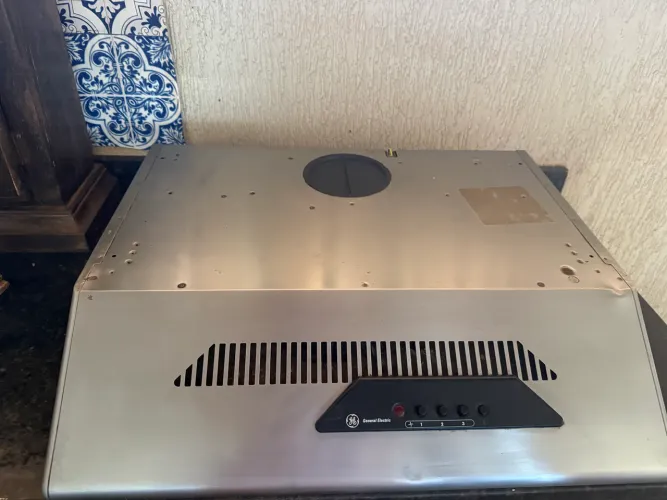 Depurador de ar 60cm GE para fogão 4 bocas aço inox