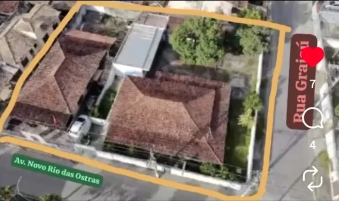 Terreno de esquina 1.080m² Centro Rio das Ostras RJ