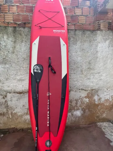 Aqua Marina Monster prancha de stand up paddle inflável SUP com remo I-SUP
