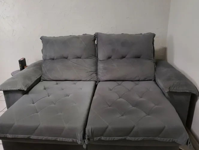 Sofá retrátil e reclinável novo
