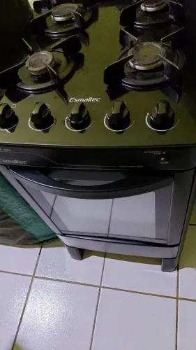 Fogão mesa de vidro 4 bocas esmaltec