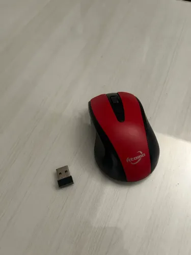 Mouse Bluetooth Atomo Vermelho | Sem Fio