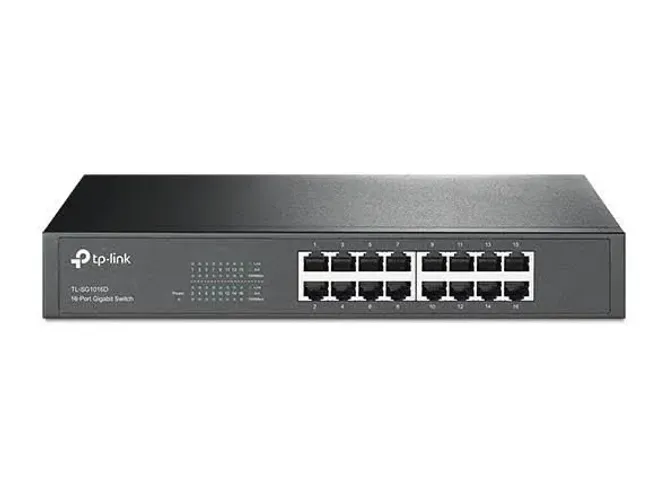 Switch TP-Link TL-SG1016D 16 Portas Gigabit 10/100/1000 Rack/Mesa [PROMOÇÃO]