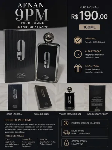 AFNAN 9PM - 100ml Original