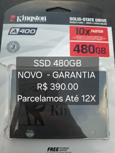 SSD 480GB KINGSTON NA CAIXA - GARANTIA.