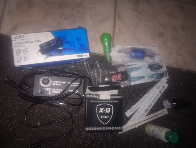 Kit máquina de tatuagem