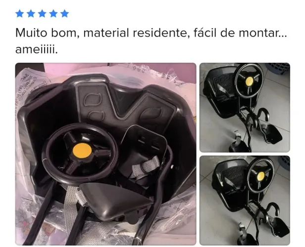 Cadeirinha Infantil para bicicleta - Aro 29 (com volante) - Flexbike Toy