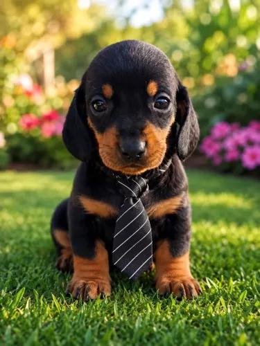Dachshund macho e femea 