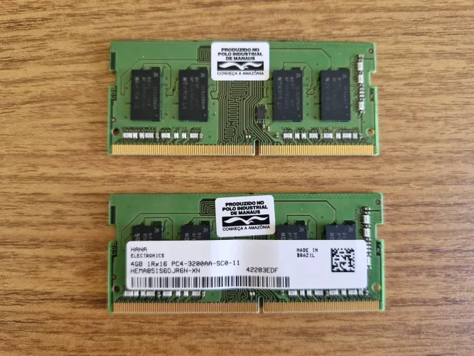Memória para notebook 8Gb ddr4 3200mhz (2x4Gb)