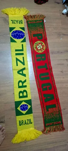 Cachecol Brasil e Portugal
