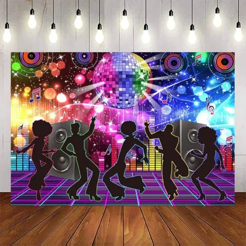 Painel para festa anos 70 discoteca 