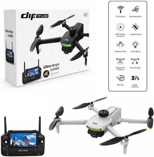 Drone Dif Fp-l990 com câmera 4k e controle 