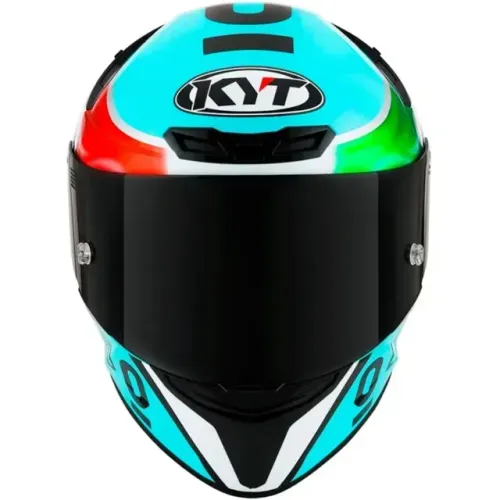 Capacete KYT TT Course Dennis Foggia Leopard - Azul