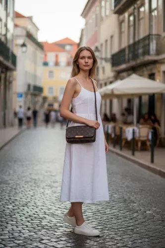 Bolsa Louis Vuitton linda, duas formas de uso