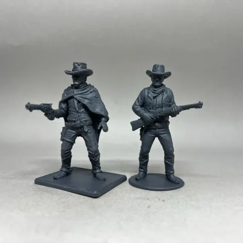 Kit 2 Miniaturas Personagens Faroeste Impressão 3D