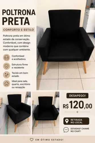 POLTRONA PRETA