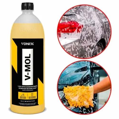 V-MOL 1,5L VONIXX - Shampoo Automotivo Desincrustante (Limpeza Pesada)