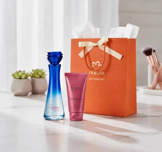Presente Natura Kriska Jeans +Hidratante Romance