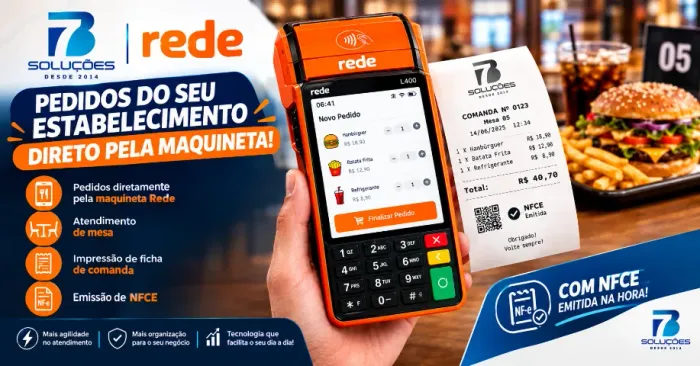 Sisrema pela maquineta de Cartao