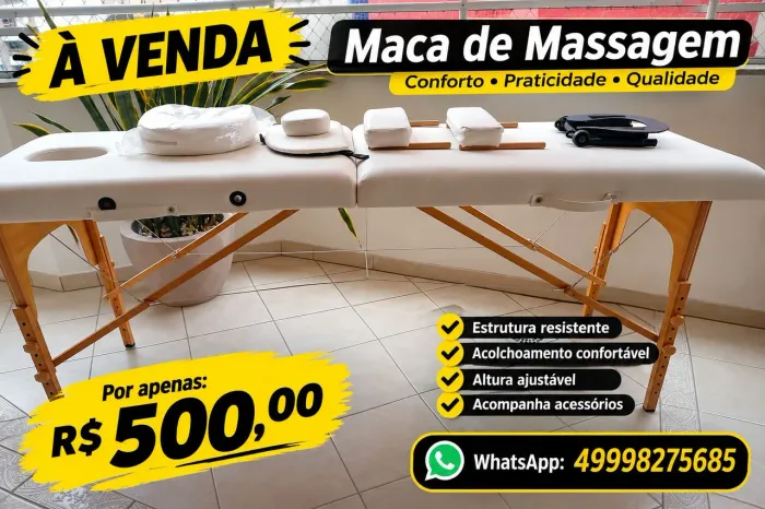 Cama para massagem
