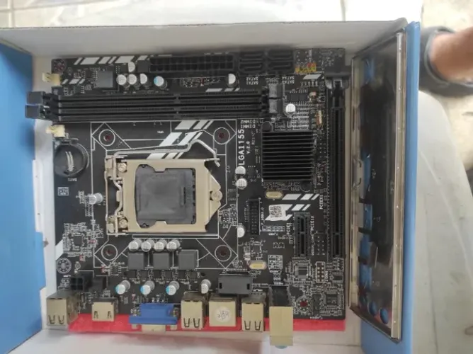Título: Placa Mãe H61M 1155 DDR3 HDMI VGA - No Estado - Funciona BiosPreço: