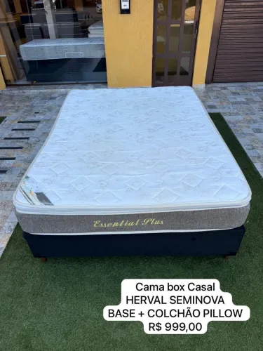 Cama box Casal HERVAL SEMINOVA - Entregamos! 