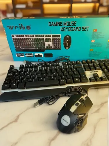 Teclado Gamer Durawell WB-550 Cibo + Mouse RGB Waterproof an16
