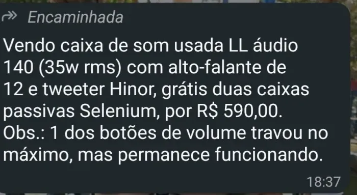 Caixa de som  em perfeito estado!