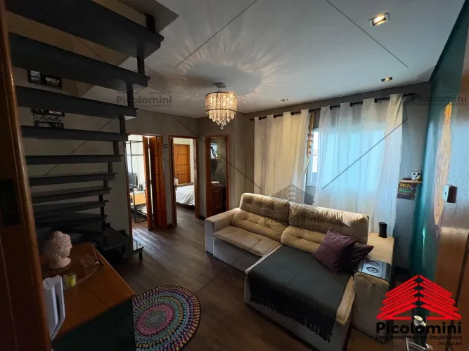Apartamento Cobertura em Santo André de 84m² com 2 quartos (1 suíte), espaço gourmet cober
