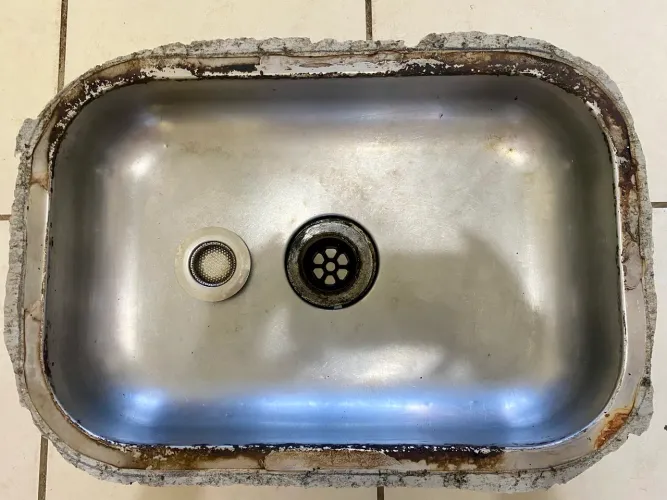CUBA DE COZINHA COM VÁLVULA