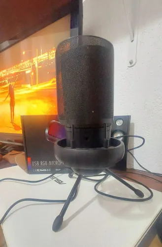 USB RGB Microphone Condensador
