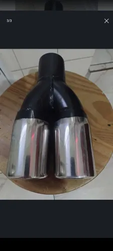 Ponteira dupla inox nova sem uso 120,00 reais
