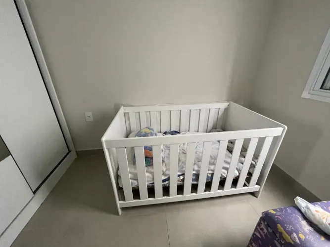 Berço 100%MDF+ colchão de Brinde