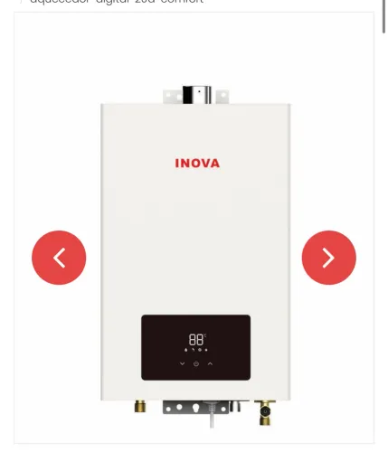 Aquecedor de água a faz digital inova - na caixa 