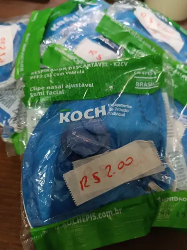 Máscara de proteção individual com válvula