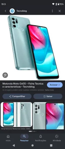 Smartphone moto g60s com nota fiscal